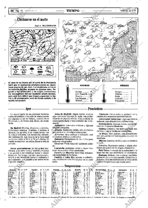 ABC MADRID 25-04-1997 página 70