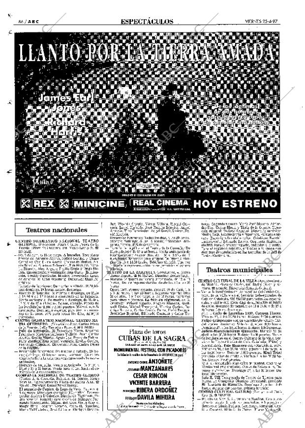 ABC MADRID 25-04-1997 página 86