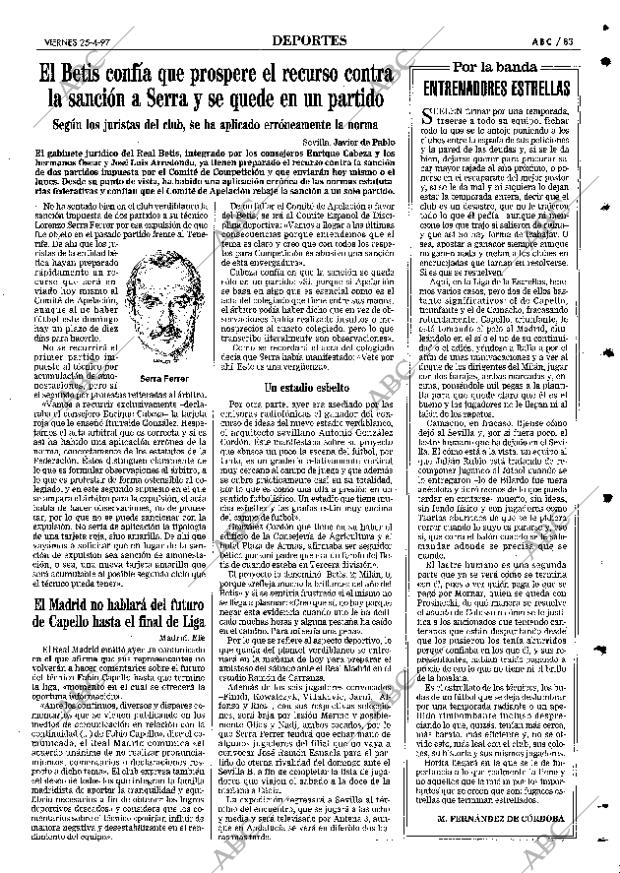 ABC SEVILLA 25-04-1997 página 83