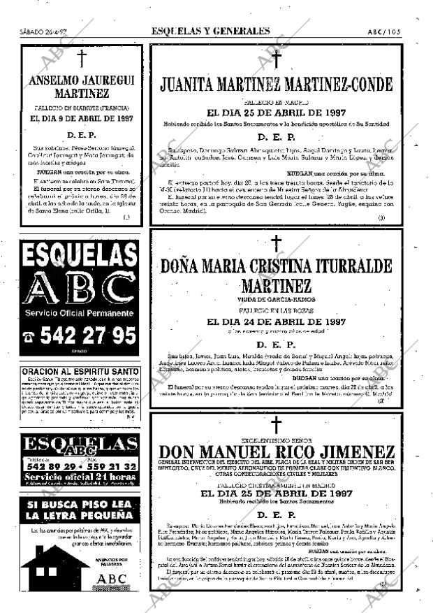 ABC MADRID 26-04-1997 página 105