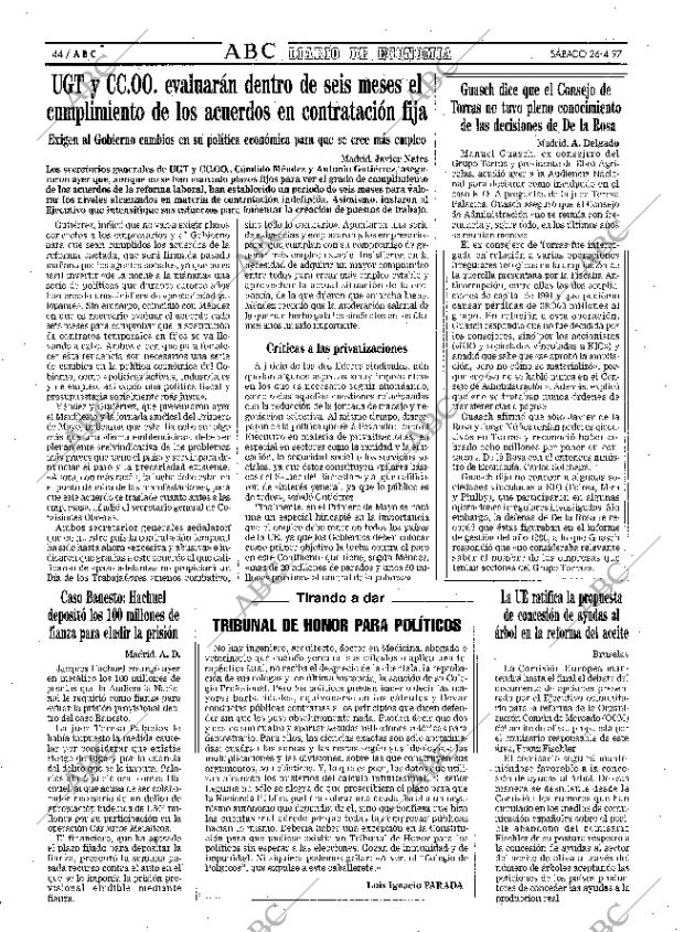 ABC MADRID 26-04-1997 página 44