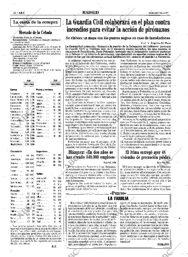 ABC MADRID 26-04-1997 página 62