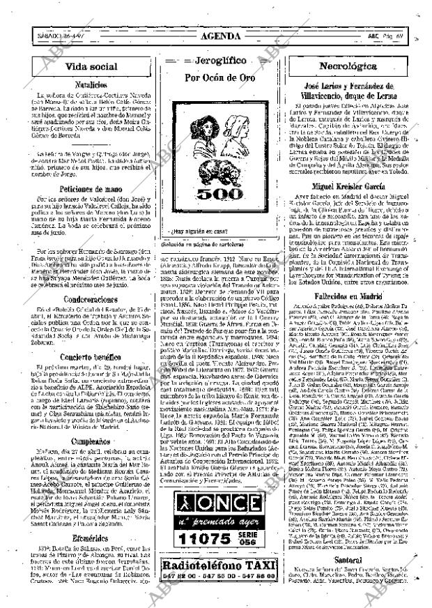 ABC MADRID 26-04-1997 página 69