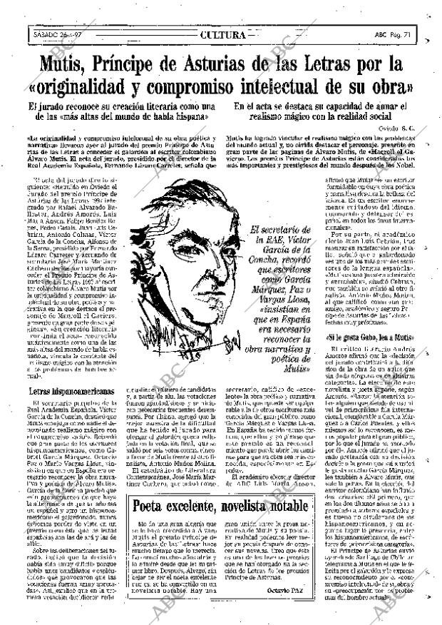 ABC MADRID 26-04-1997 página 71