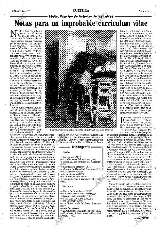 ABC MADRID 26-04-1997 página 77