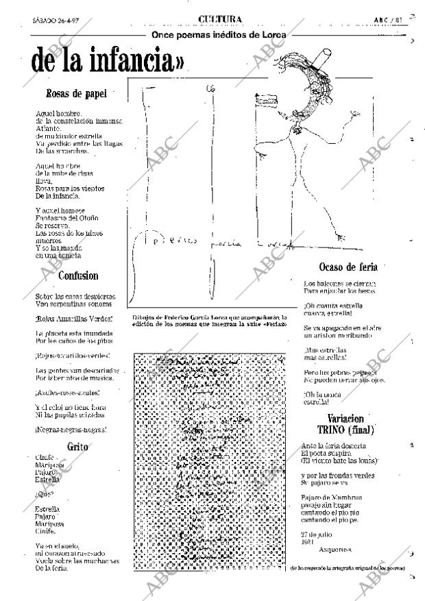 ABC MADRID 26-04-1997 página 81