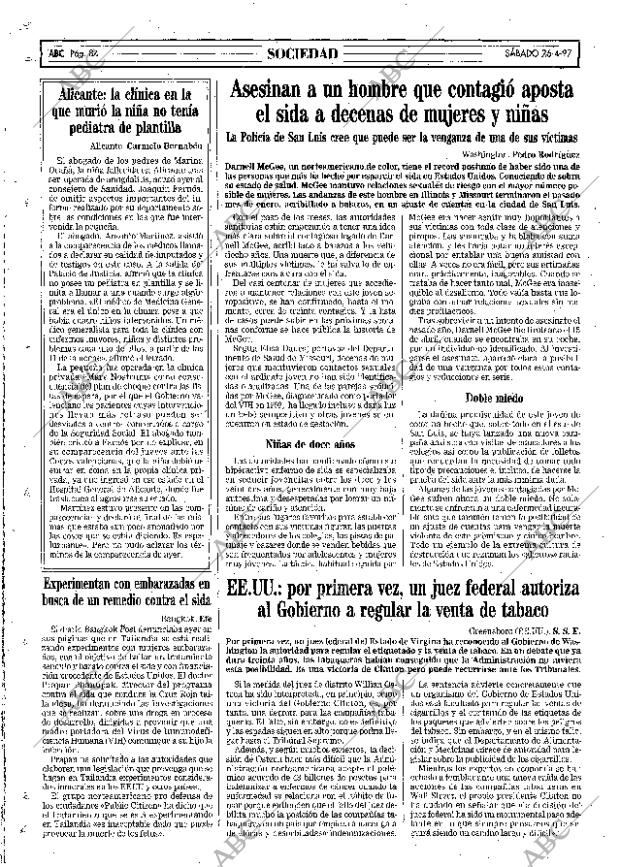 ABC MADRID 26-04-1997 página 84