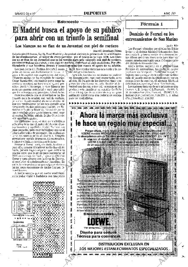 ABC MADRID 26-04-1997 página 89