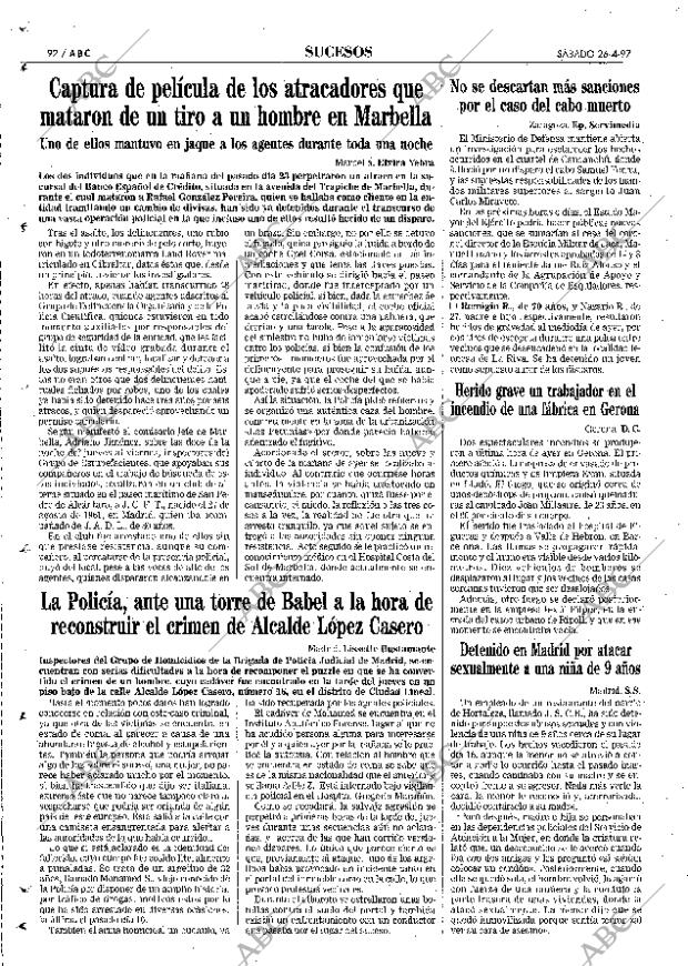 ABC MADRID 26-04-1997 página 92