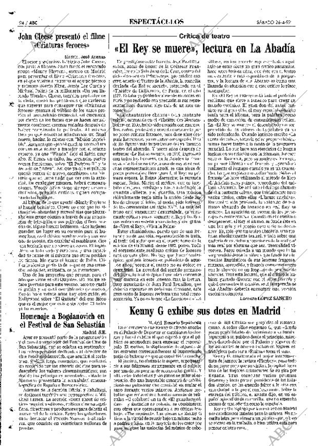 ABC MADRID 26-04-1997 página 94