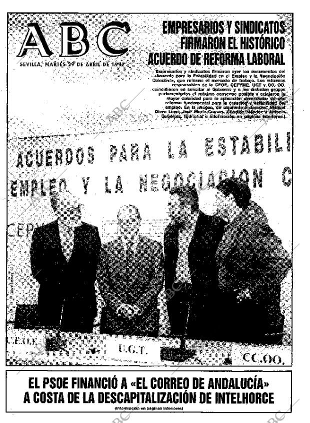 ABC SEVILLA 29-04-1997 página 1