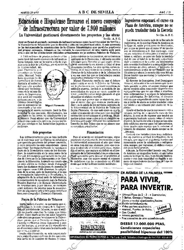 ABC SEVILLA 29-04-1997 página 51