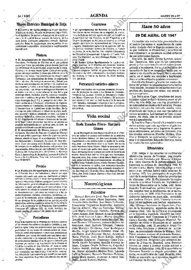 ABC SEVILLA 29-04-1997 página 64