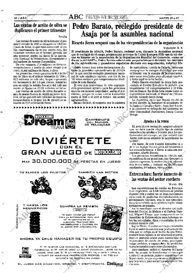 ABC SEVILLA 29-04-1997 página 68