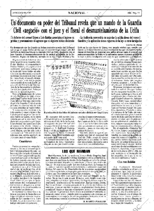 ABC MADRID 30-04-1997 página 21