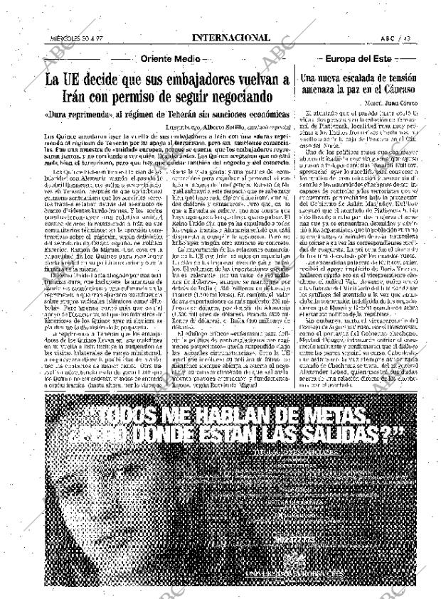 ABC MADRID 30-04-1997 página 43