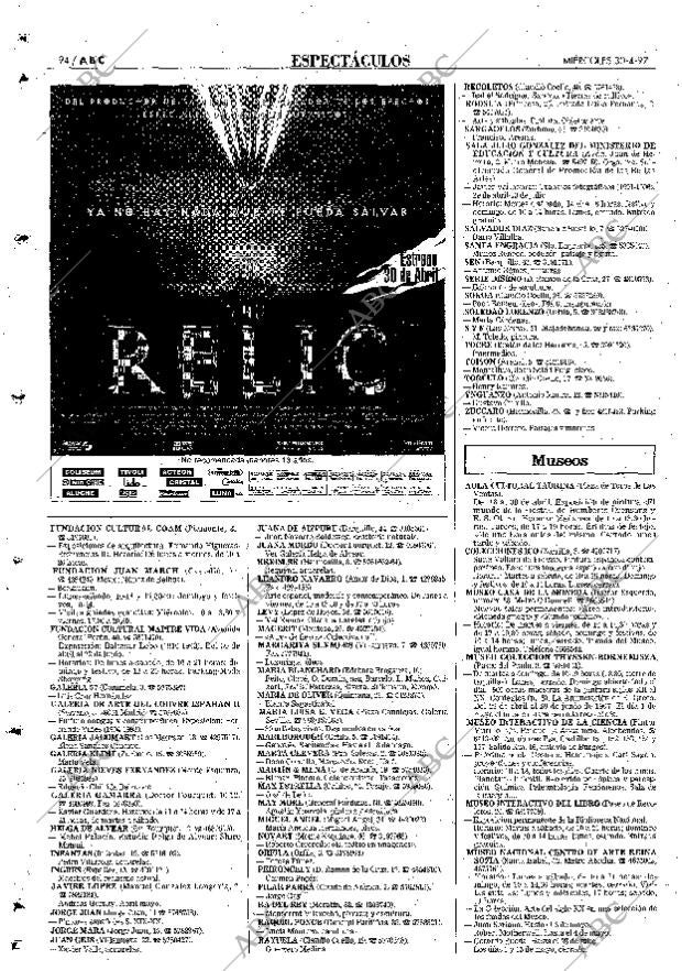 ABC MADRID 30-04-1997 página 94