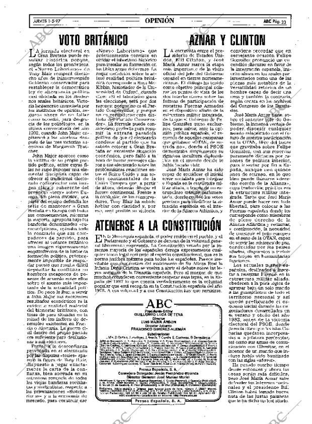 ABC MADRID 01-05-1997 página 23