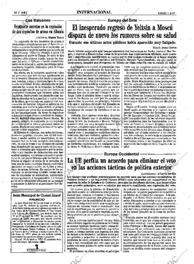 ABC MADRID 01-05-1997 página 44