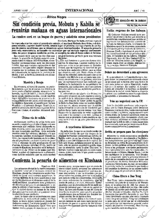 ABC MADRID 01-05-1997 página 45