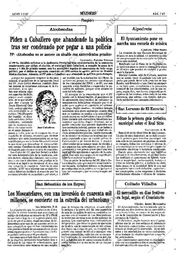 ABC MADRID 01-05-1997 página 63