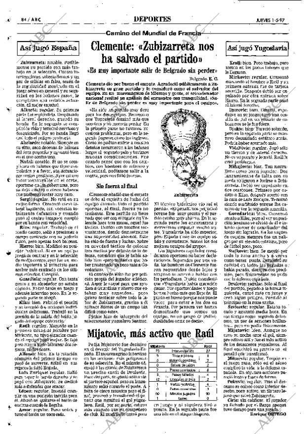ABC MADRID 01-05-1997 página 84