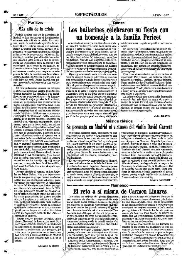 ABC MADRID 01-05-1997 página 90