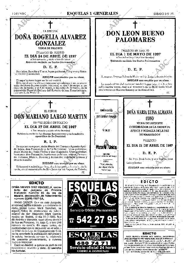ABC MADRID 03-05-1997 página 108