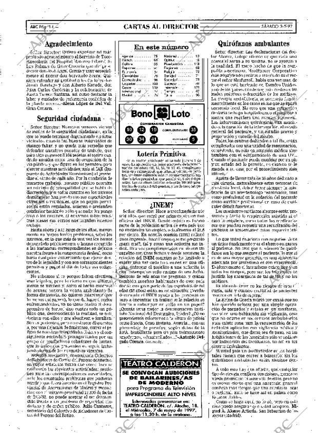 ABC MADRID 03-05-1997 página 14