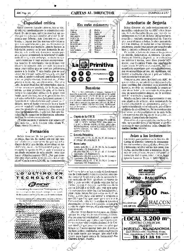 ABC MADRID 04-05-1997 página 26