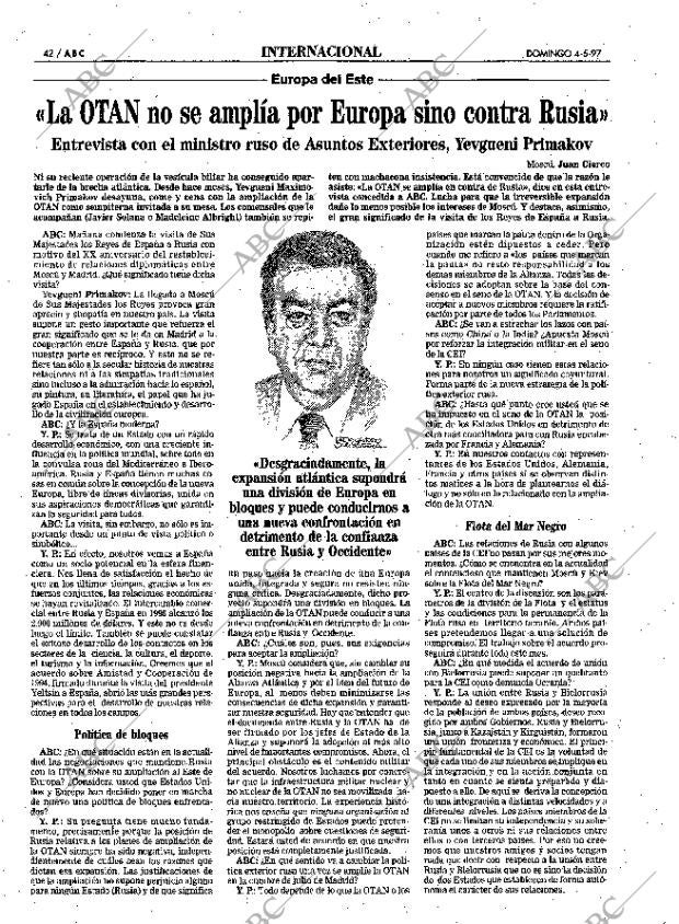 ABC MADRID 04-05-1997 página 42