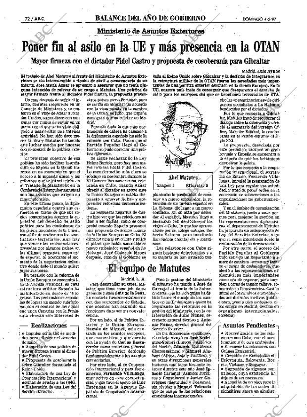 ABC MADRID 04-05-1997 página 72