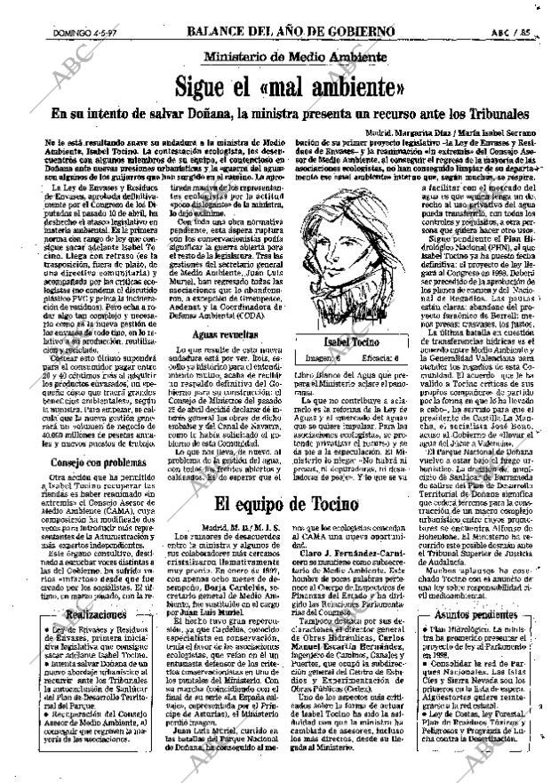 ABC MADRID 04-05-1997 página 85