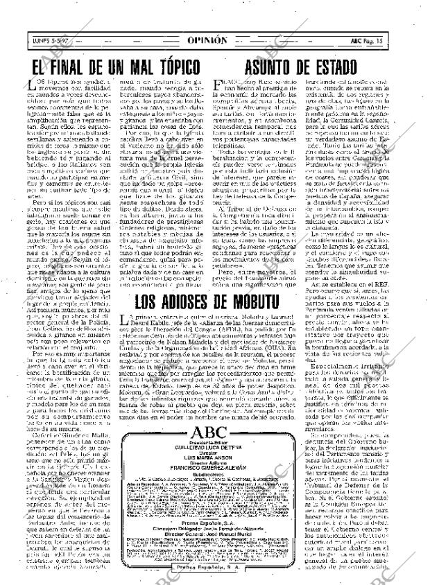 ABC MADRID 05-05-1997 página 15