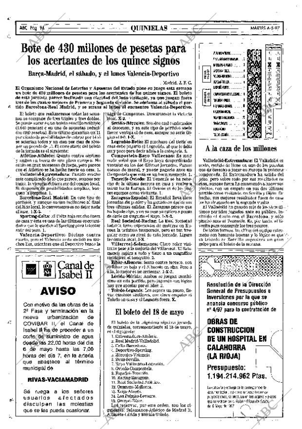 ABC MADRID 06-05-1997 página 94