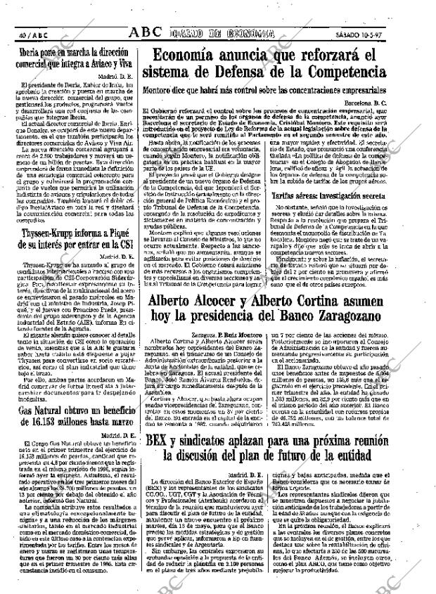 ABC MADRID 10-05-1997 página 40