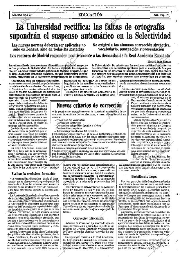 ABC MADRID 10-05-1997 página 73