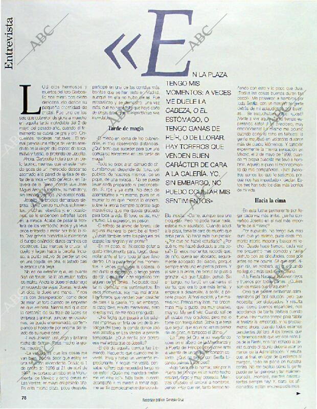BLANCO Y NEGRO MADRID 11-05-1997 página 78