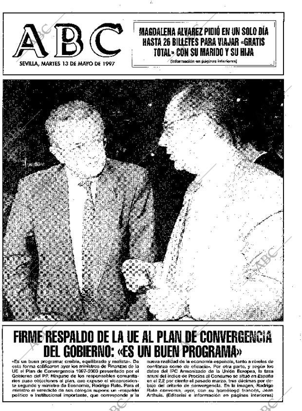 ABC SEVILLA 13-05-1997 página 1