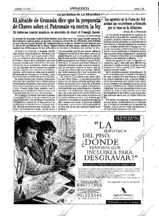 ABC SEVILLA 13-05-1997 página 43