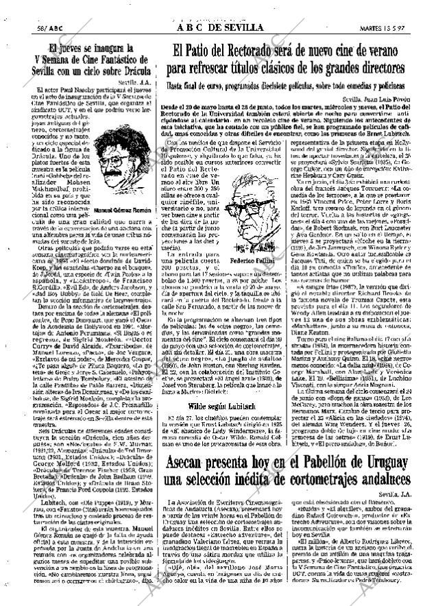 ABC SEVILLA 13-05-1997 página 58