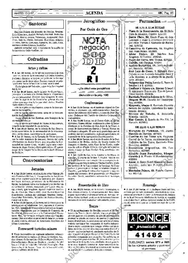 ABC SEVILLA 13-05-1997 página 65