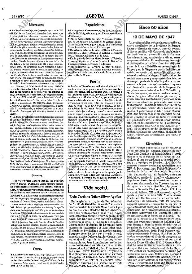 ABC SEVILLA 13-05-1997 página 66