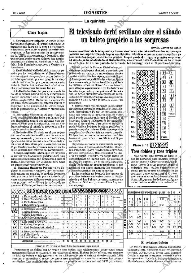 ABC SEVILLA 13-05-1997 página 86