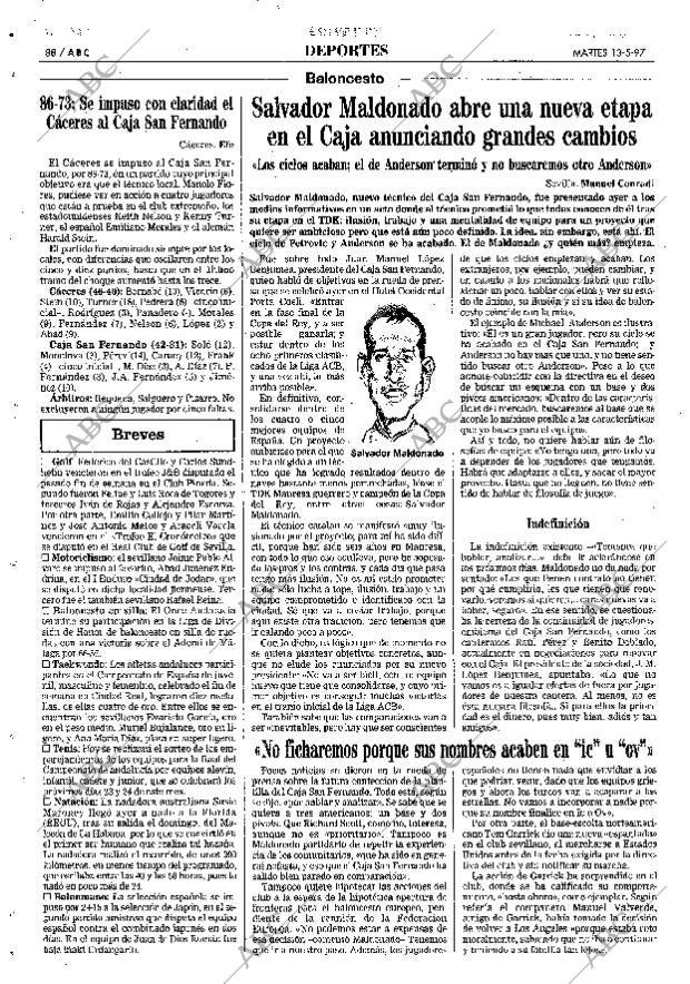 ABC SEVILLA 13-05-1997 página 88