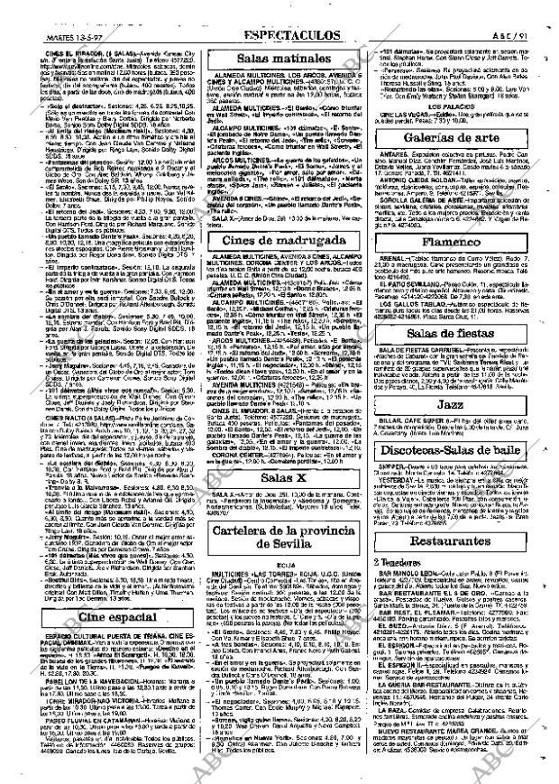 ABC SEVILLA 13-05-1997 página 91