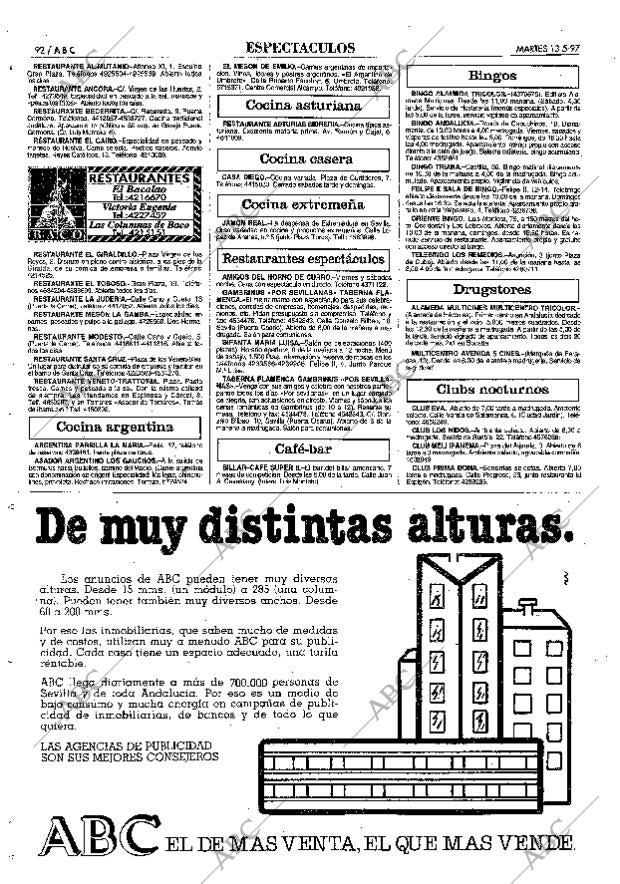 ABC SEVILLA 13-05-1997 página 92