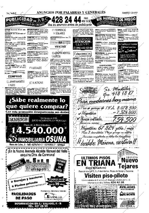 ABC SEVILLA 13-05-1997 página 94