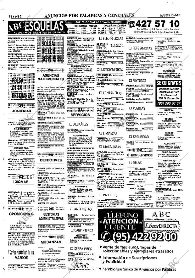 ABC SEVILLA 13-05-1997 página 96