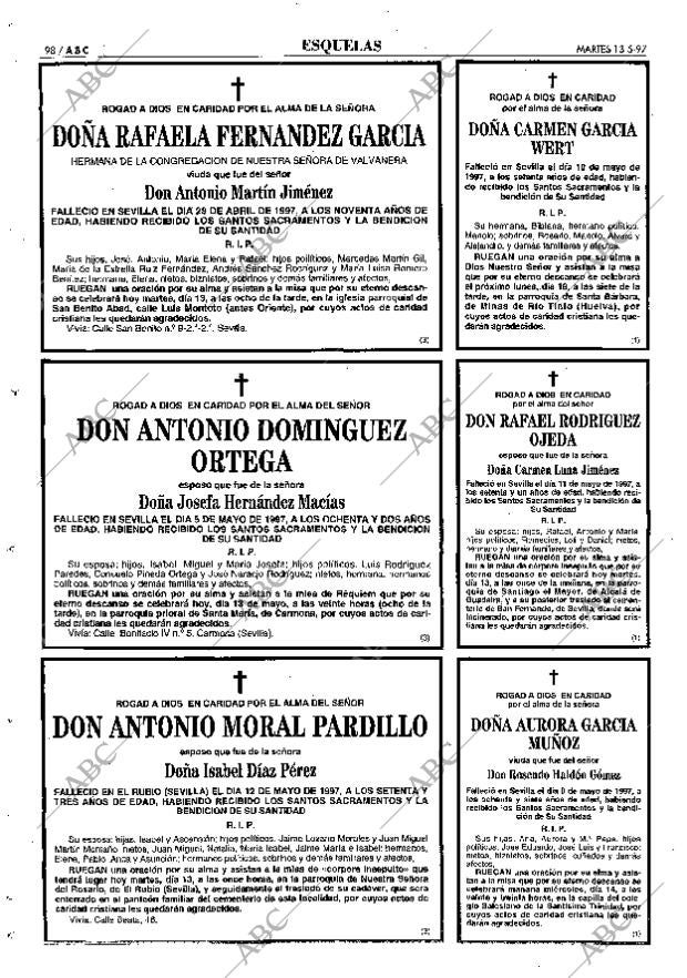 ABC SEVILLA 13-05-1997 página 98
